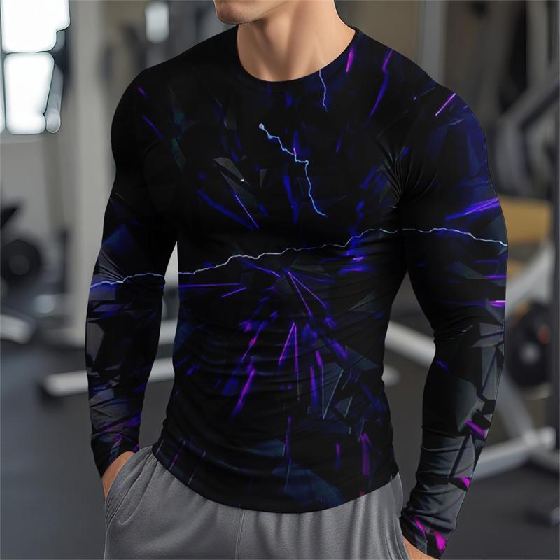 

Фитнес Футболка с длинным рукавом Футболка с узором разрыва Топы для занятий спортом в помещении Комфортная тренировочная одежда Осенняя футболка 5XL