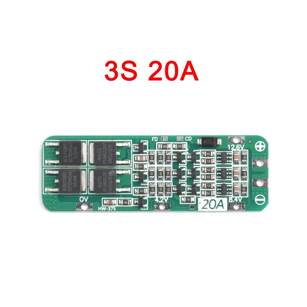 BMS 3S 4S 40A 60A Li-ion Lithium Battery Charger Protection Board 18650 For Drill Motor 11.1V 12.6V/14.8V 16.8V Enhance Balance