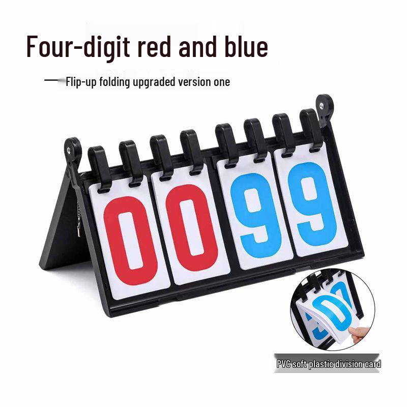 Multi-Sport Flip Scoreboard for Basketball, Football, Badminton, Table Tennis, and Billiards