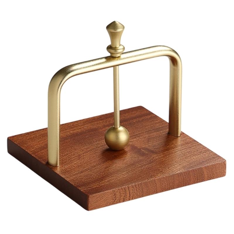 Matarmetallarm Träservetthållare För Café Restaurang Hemkök Kompakt Vertikal Design Solid Bas