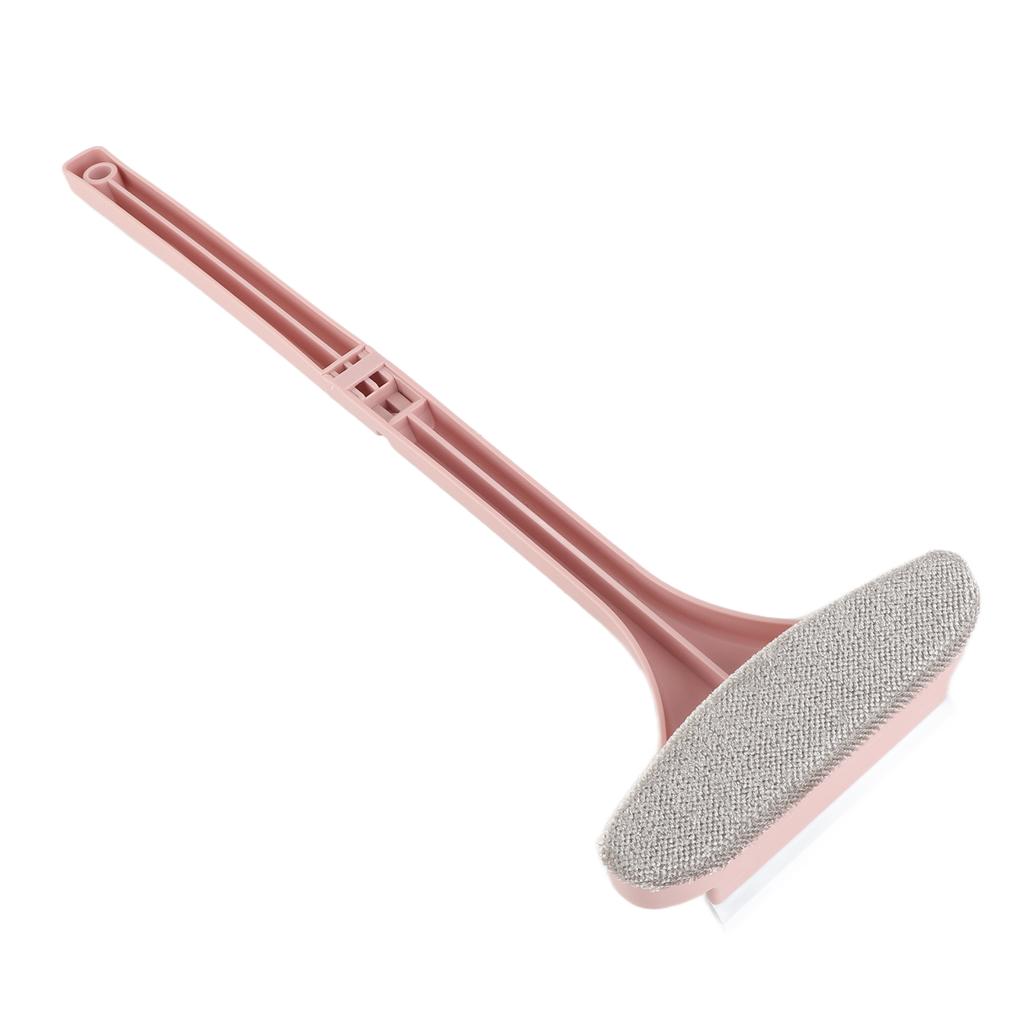 Window Cleaning Brush with Long Handle Detachable Window Screen Cleaner Dust RemoverPink