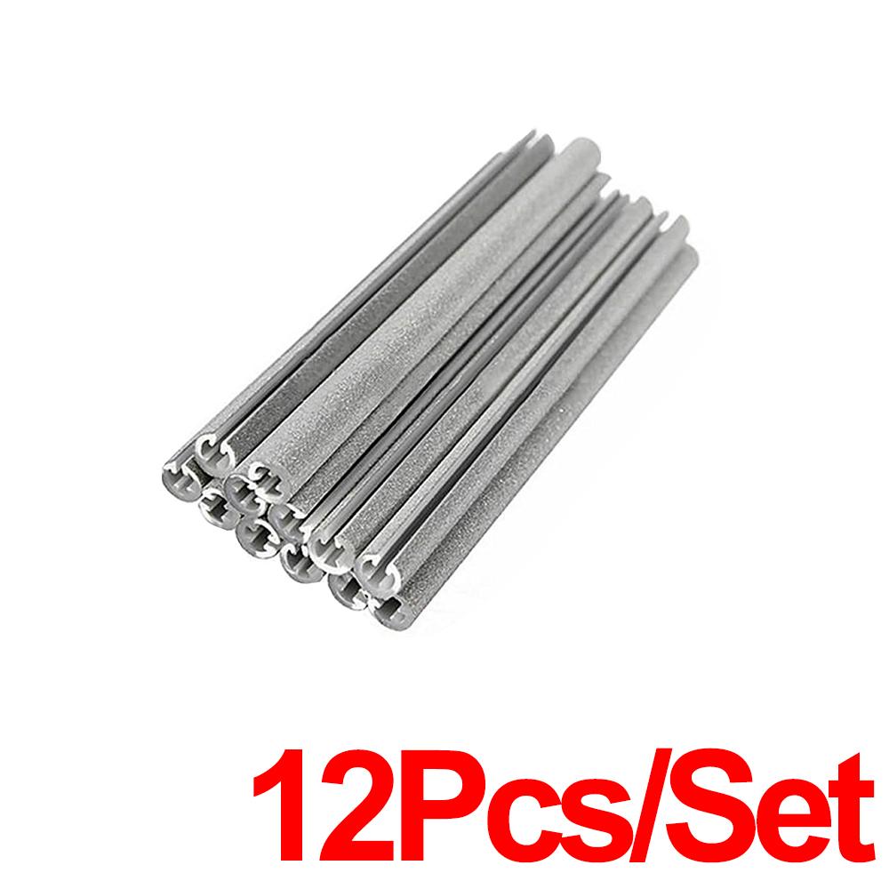 12Pcs Bicycle Spoke Reflectors Bike Reflector Tube Cycling Night Safety Reflective Bikes Wheel Rim Spoke Mount Clip Tube 80mm