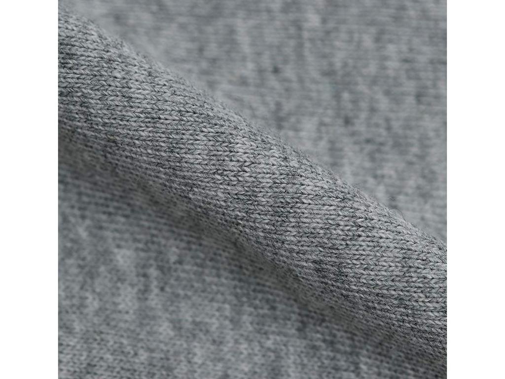 Long Long Sleeve Color Color One Point Logo Oxford L [Champion] T-shirt, T-shirt, Switching, Block, Embroidery, C3-P409 Men's, Gray,