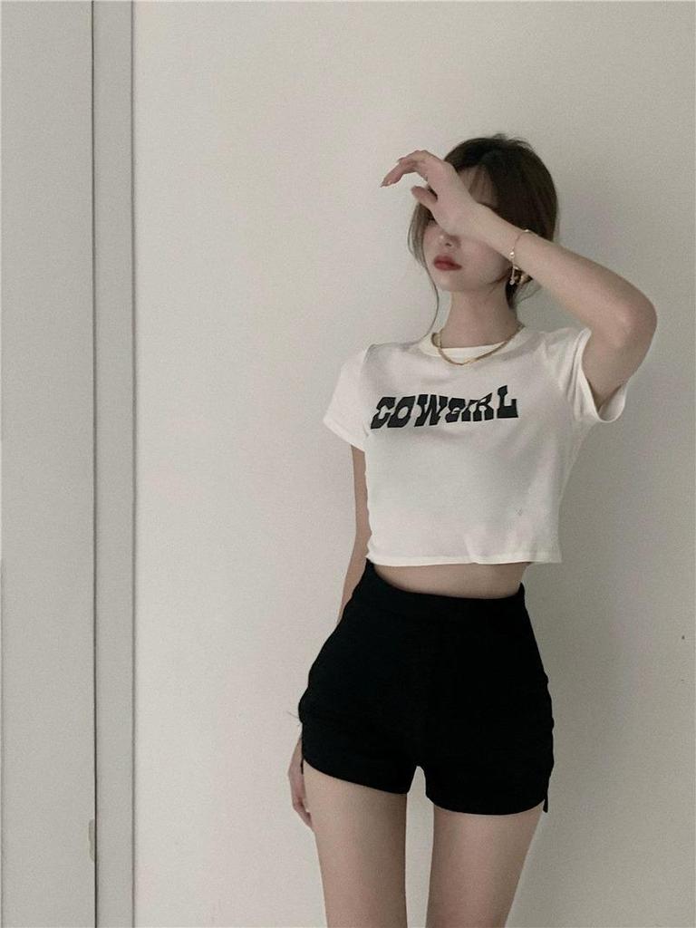 2026 Pantaloncini Corti Neri Elasticizzati Dimagranti a Vita Alta Spicy Girl: Hot Pants da Donna Versatili, aderenti ai fianchi, casual ed eleganti