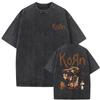 2026 New Arrival Mens Clothes Tee Shirt Homme T-Shirt Men Tshirt for Men Washed Vintage Rock Band Korn Ftl Follow The Leader