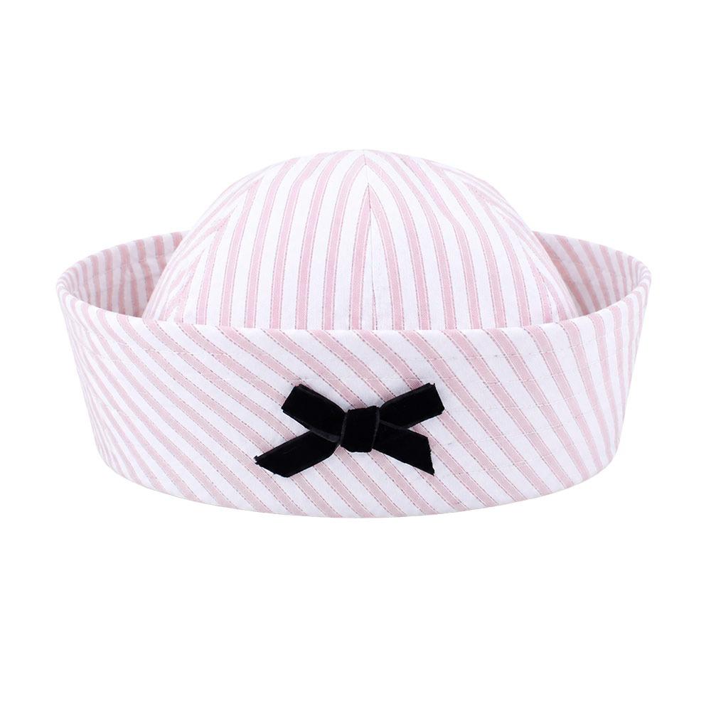 Stripe Sailor Hat Summer Stage Performance Hat Fashion Cosplay Hat for Women