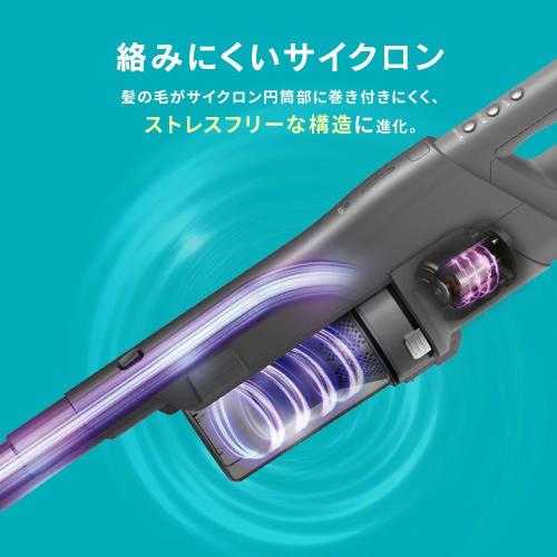 [Our Strongest Dust Collection Power] IRIS OHYAMA Vacuum Cleaner Cordless Stick Cleaner Rechargeable Cyclone Just-Put Charging Stand Electrostatic Mop