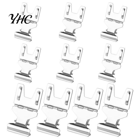 Label Clip 10Pcs Price Tag Holder Foldable Stable Fixing Electroplated Retail Shop Promotions for Cake