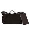 2026 Fall Winter New Suede Leather Tote Bag Unique Vintage Large Capacity Shoulder Crossbody Handheld Bag Durable Women Handbag