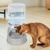 Automatischer Katzenfutter- und Wasserspender Trinknapf mit Schwerkraft-Futteraufbewälter für Haustiere Katzen Hunde Große Kapazität