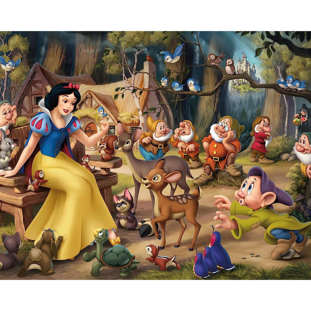 Diamond Painting Stitch Embroidery Supplies Snow White Canvas Princess Cross Stitching Kits Cartoon Decor for Home Gift