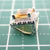 [Used] K14WG Citrine Diamond Pendant Top/j16-21