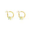 Dopamine Contrast Circle Earrings: Elegant Fairy-Inspired Light Luxury Niche Design