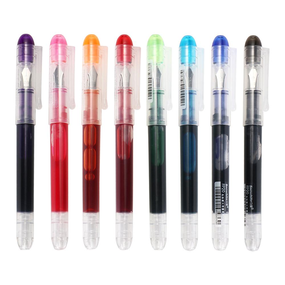 Quick-Drying Writing Ink Pens F Nib Straight Liquid Pen Fashion Fountain Pen  Children