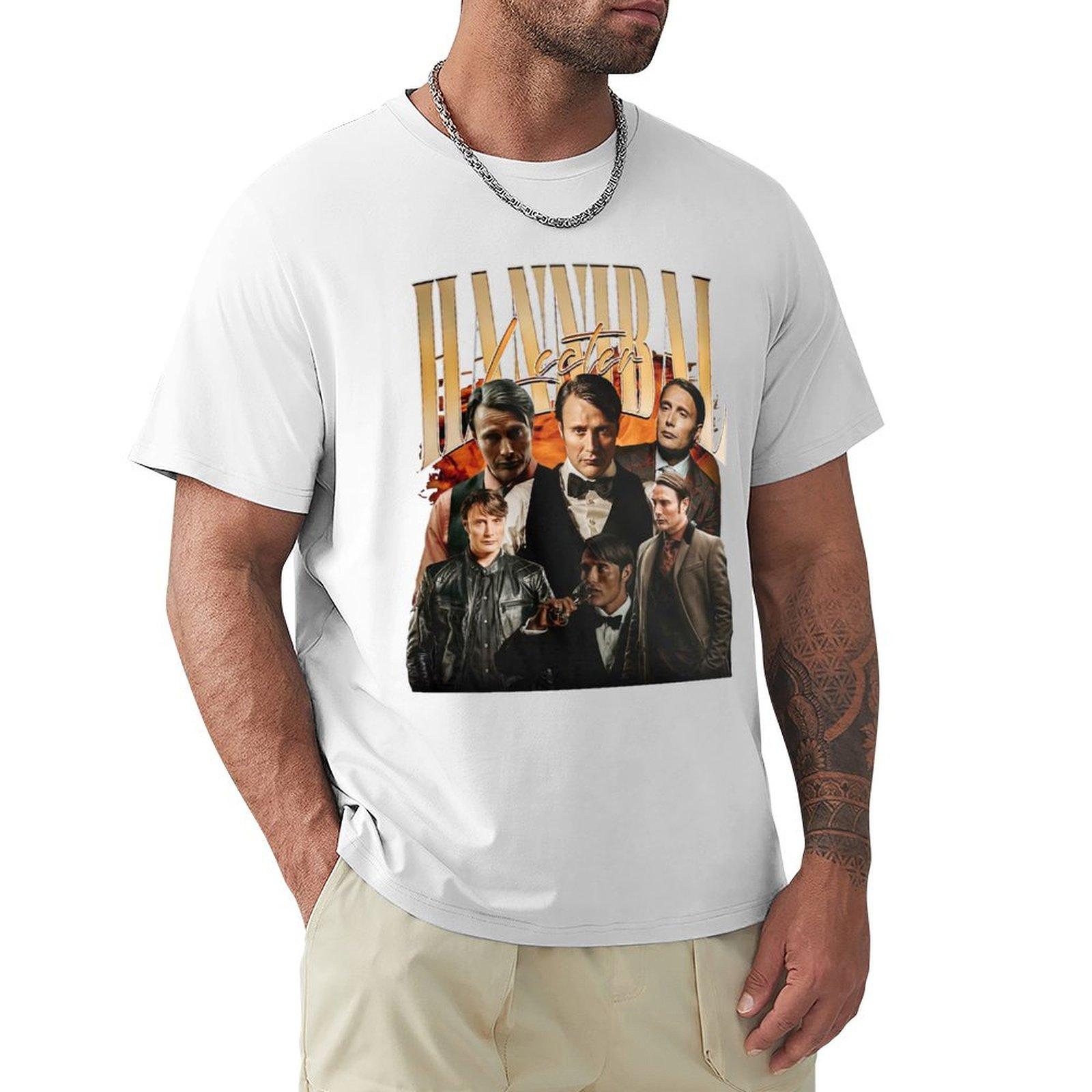 Hannibal Lecter Vintage Tshirt Outdoor Work Short Sleeve Top S