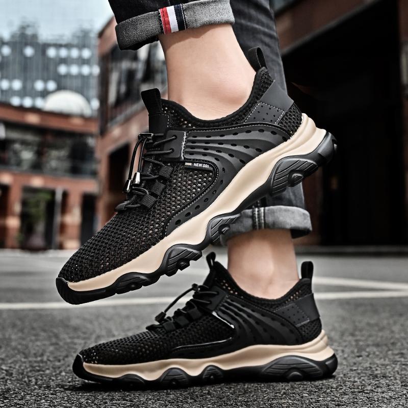 Fashion New Men's Sneakers Breathable Men Driving Shoes Outdoor Casual Shoes Comfortable Walking Sneaker Mens Slip On Tenis Masculino