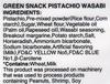 Sennarido Green Snack Pistachio Wasabi Flavor 215g Individually Wrapped PISTACHIO WASABI