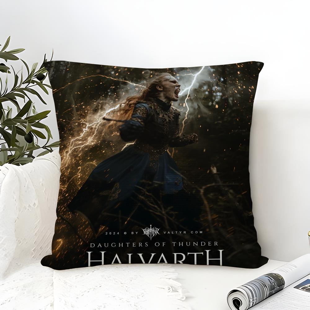 L-Legend Of The Dark Elf H-Halvarth The Nordic People Of Thunder Linen Pillow Case Sofa Home Decor Cushion Cover Cushion Cove