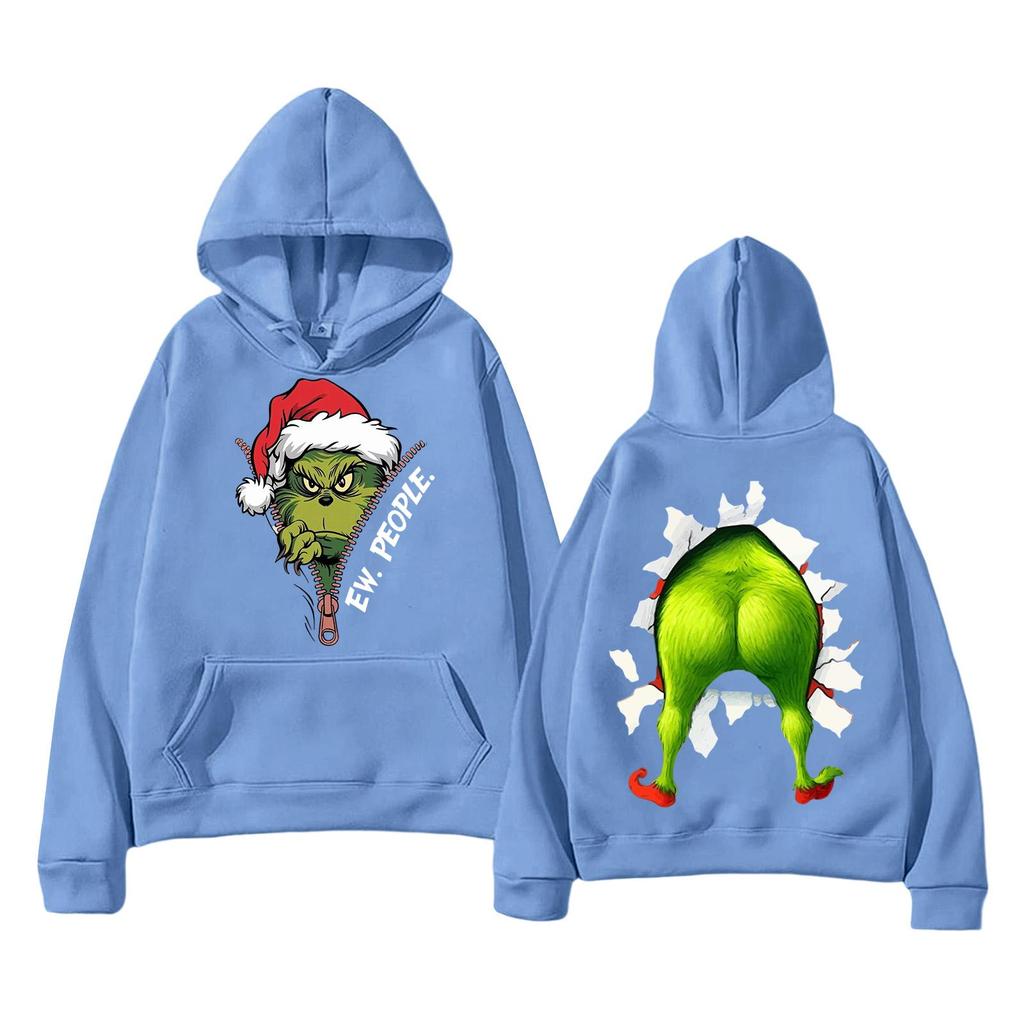 Women's Casual Christmas Letter Print Hoodie with Pockets, Trendy Pullover for Holiday