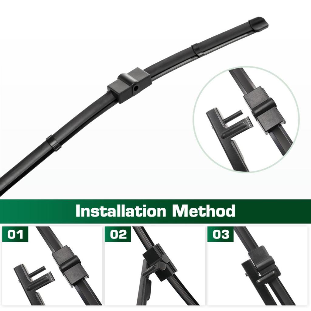 For Renault Espace IV 2002-2014 2003 2004 2005 Wiper Front & Rear Wiper Blades Windshield Windscreen Window Brushes 30"+26"+14