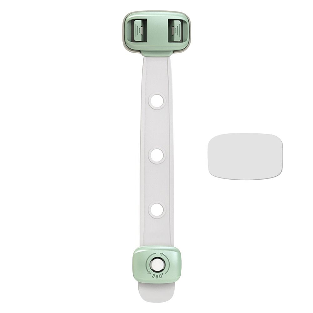 Dual Button Child Safety Lock Plastic Locker Buckle Toilet Lock  Home Security Protection