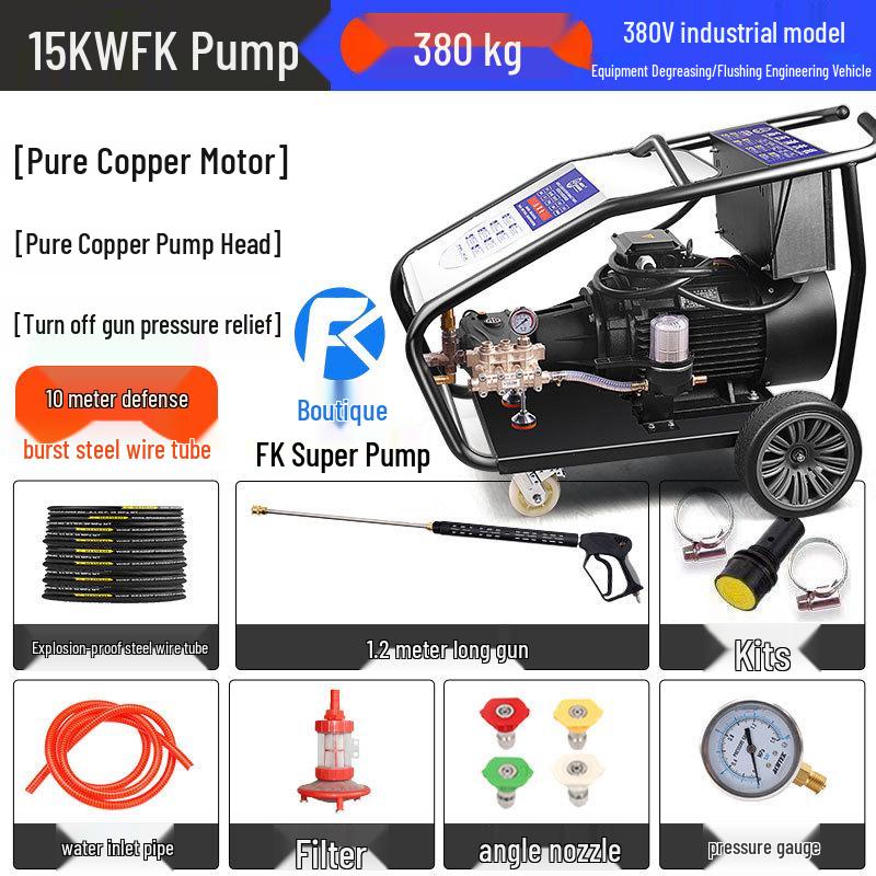 Black Cat Duke 15KW Industrial High-Pressure Washer CN plug (adapter included)