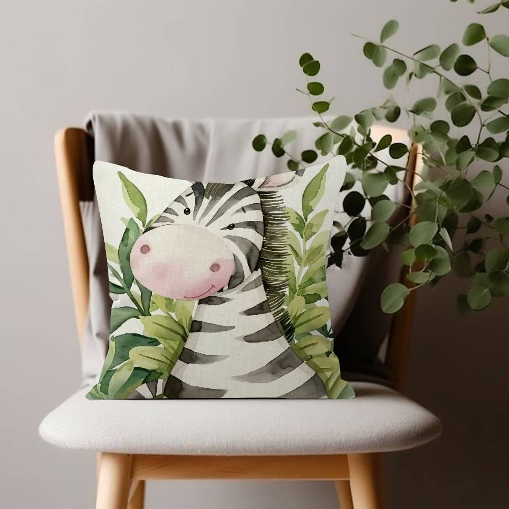 Jungle animal lion zebra monkey tiger pattern Cushion Cover Decorative Pillow Sofa Home Decor Case Pillow Cases