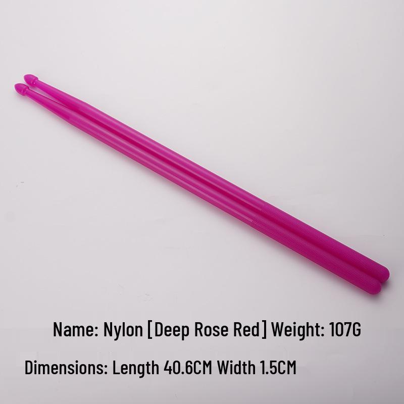 Luminous Colored Maple Wood Drumsticks with Nylon Tips - Beginner Model