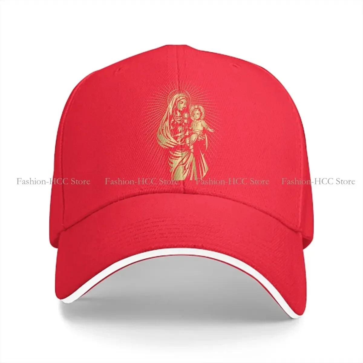 

Summer Cap Sun Visor Gild Hip Hop Virgin Mary Peaked Hats One Size