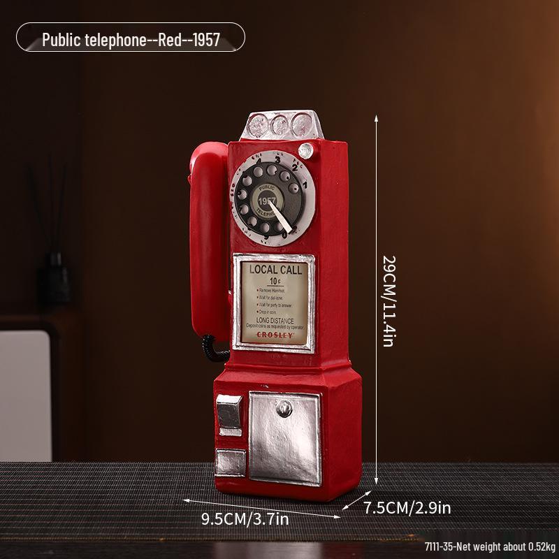 Vintage American Telephone Decoration for Home or Bar