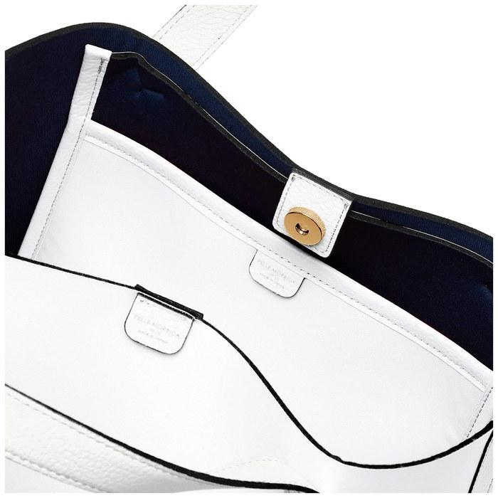 PELLE MORBIDA Mini Tote Bag TE007B White