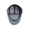 Ethnic Style Flower Print Beret Hat Thin Breathable Artistic Hat Washed Denim Adjustable Peaked Cap Women Men