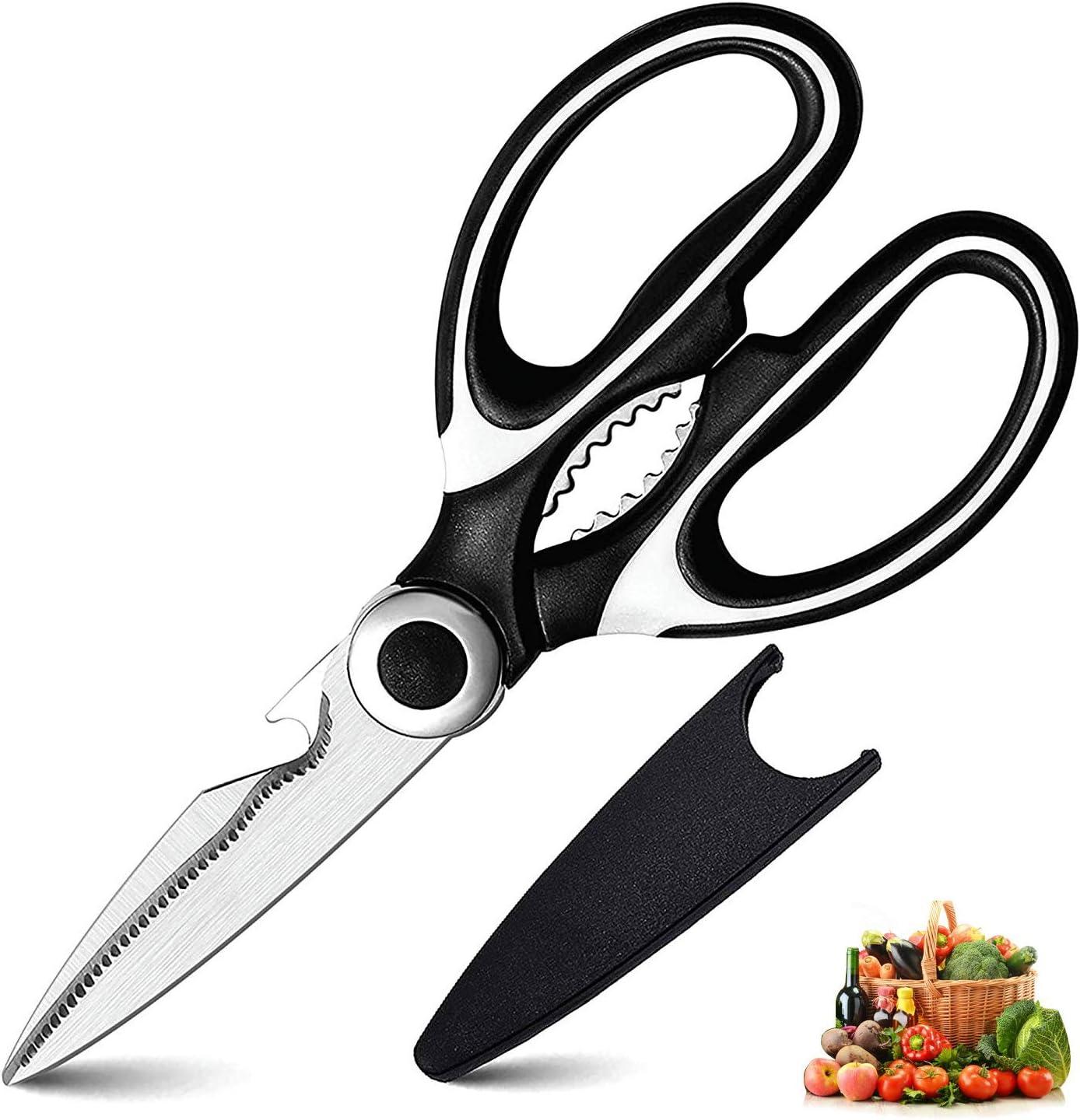 

Professional Kitchen Scissors Heavy Duty Chicken Bone Kitchen Shears 4Cr Stainless Steel Scissors for Duck Fish Scissors