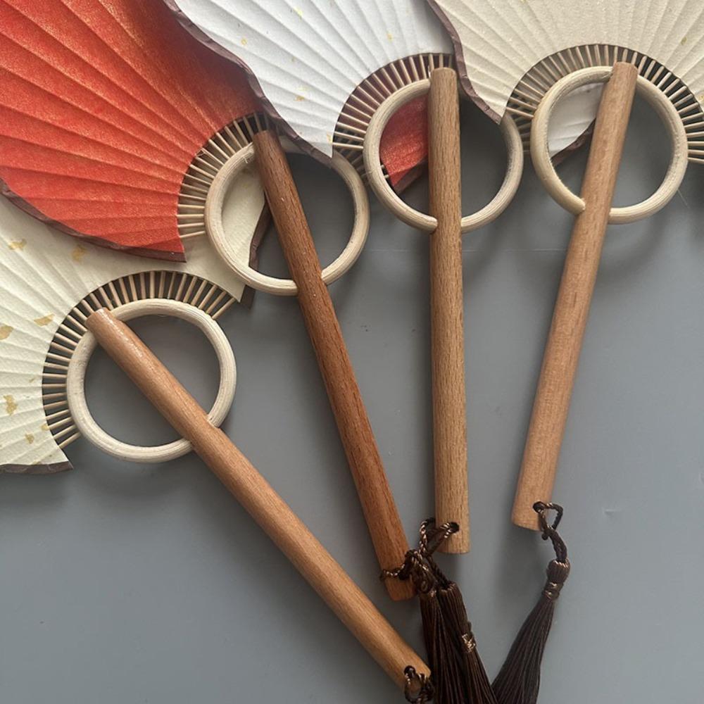 Vintage DIY Xuan Paper Fan Exquisite Hand Painted Fan Creative Chinese Style DIY Fan  Calligraphy