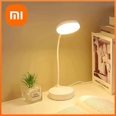 Flexible LED Desk Lamp with 3-Level Dimmer, USB Powered, Eye-Caring, Warm, White Light, Perfect for Home, Office, Reading, Study