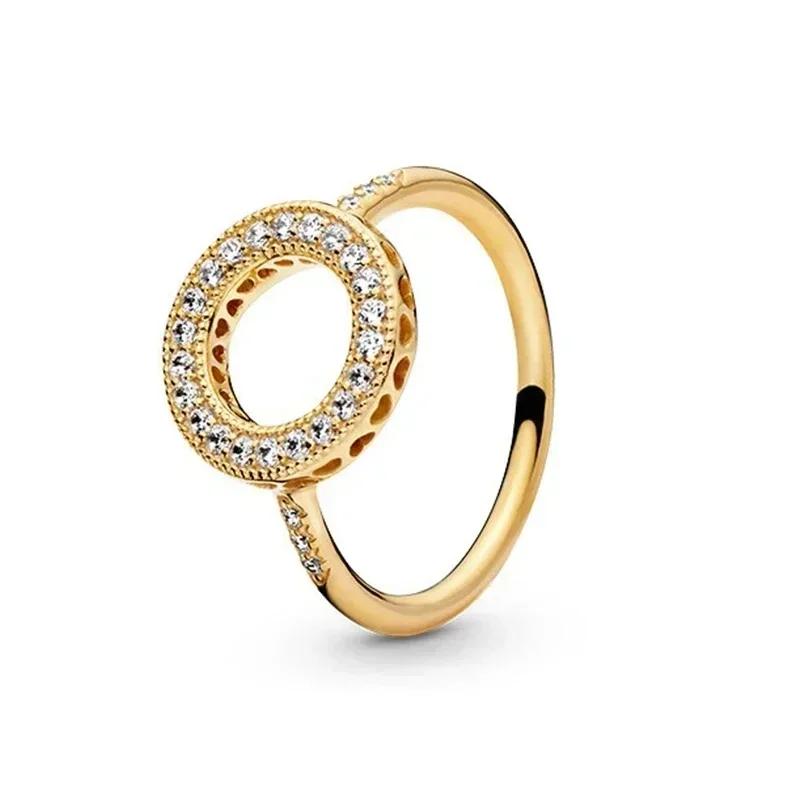 New 925 Sterling Silver Women's Classic Red Heart Crown Fashion Ring Valentine's Day Light Luxury Jewelry Romantic Gift