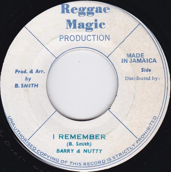 

7-дюймовая пластинка BARRY NUTTY I Remember NONE Reggae Magic Re Jamaica Reggae Ska Dub Б/у