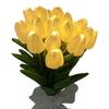 15PCS/Pack Plastic Tulips Night Lamp With Soft Yellow Light Home Party Decoration Lights Perfect For Mood Lighting