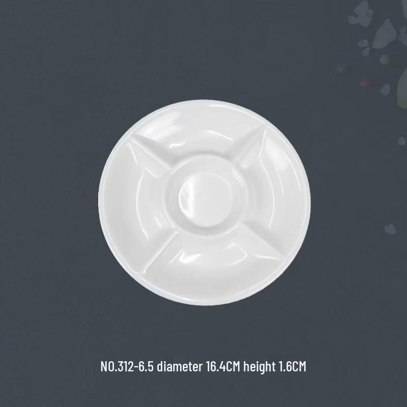 Abay 5-Compartment Fiberglass Serving Dish