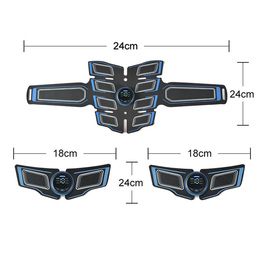 EMS Abdominal Muscle Stimulation Trainer USB Rechargeable Slimming Massager  3 Controller ABS Abdominal Massage