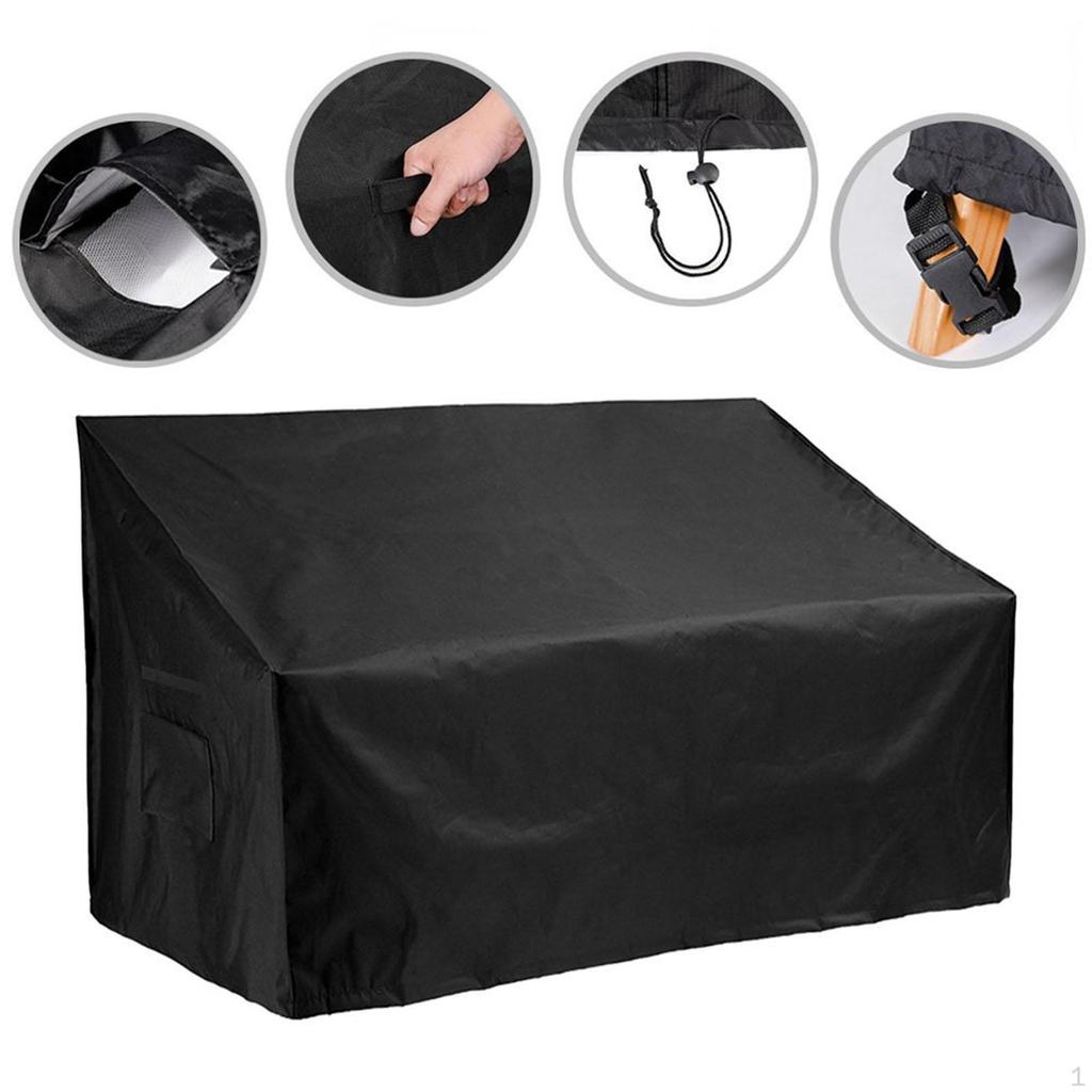 Armchair Cover Garden Furniture Rectangular Windproof Protective Deep Seat for