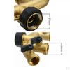 Brass Garden Hose Divider, 3/4 " Connector for Irrigation