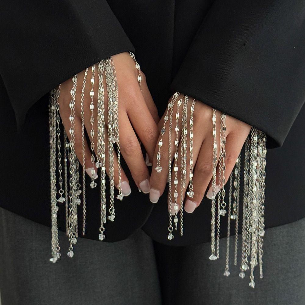 Thai Ethnic Style Finger Bracelet Multi Layer Hollow Geometric Bracelet Festival
