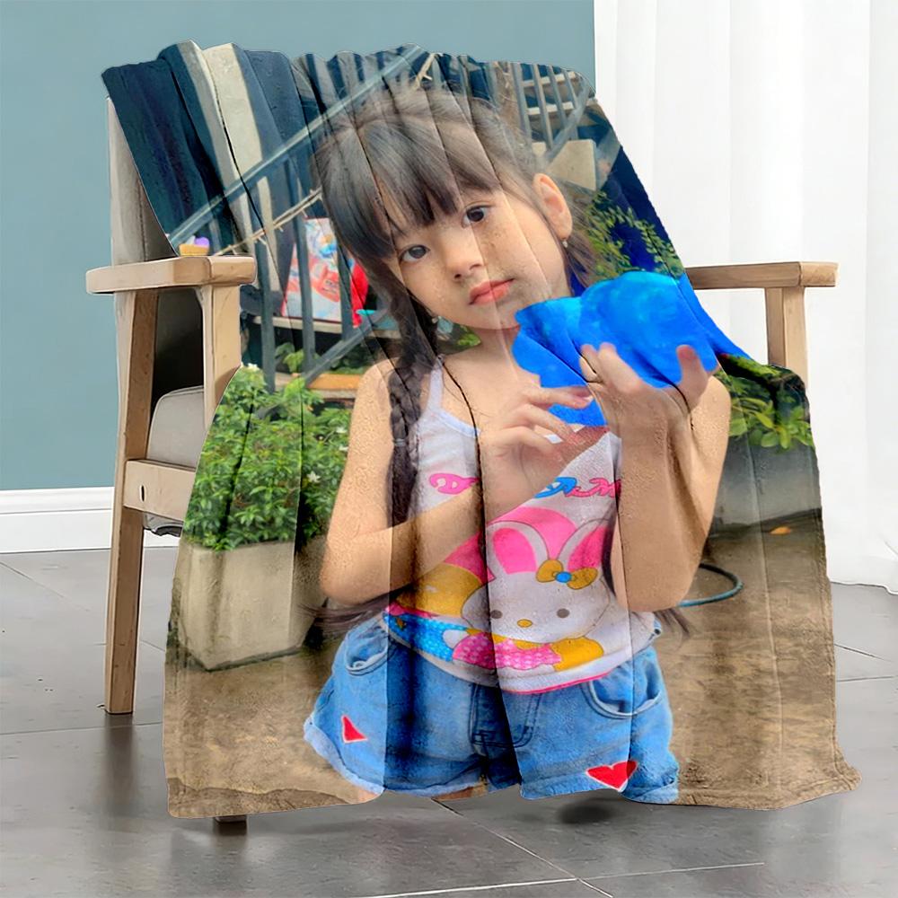 Customize Photos Personalized photos Blanket Throw Customizable Blanket Soft & Cozy for Livingroom Chair Bed Home Decor for All Occasions