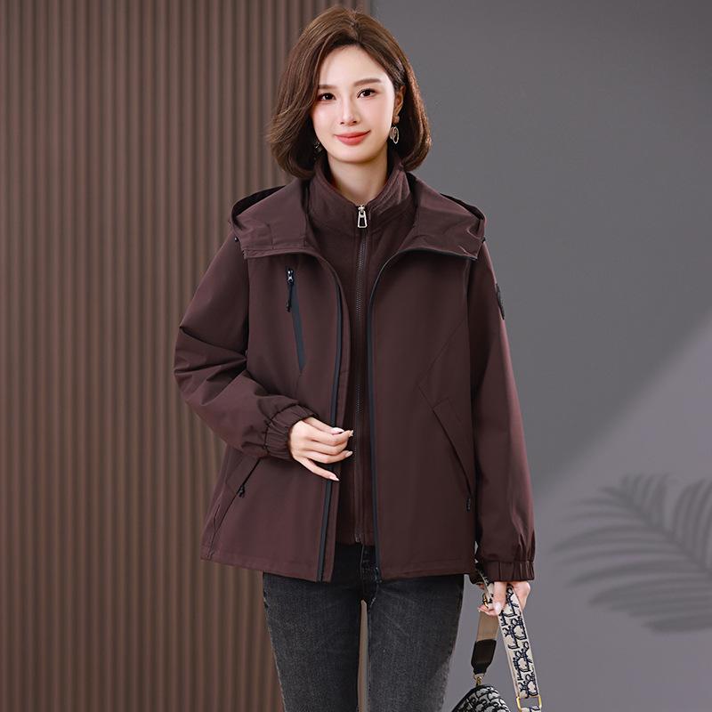 

Женский зимний 2024 года повседневный флисовый комплект большого размера - Свободный, Плотный, Теплый, Съемная подкладка, Двойка M (Recommended 90-115 jin)