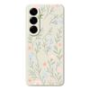 For Samsung Galaxy A56 5G Case Pink Blue Flowers Pattern Printing Straight Edge TPU Phone Back Cover