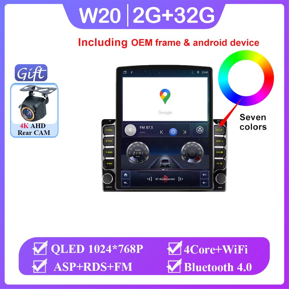9.7inch Car Carplay For Tesla Style Honda Accord 7 2003-2007 Android 14 Stereo Multimedia Video Player GPS Car Radio Navigation