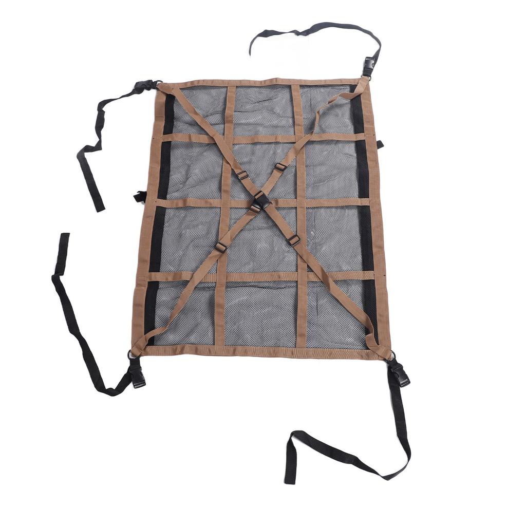 Car Ceiling Cargo Net Pocket Multifunction Double Layer Mesh Car Roof Cargo Net Pocket for Truck SUV Travel Trip