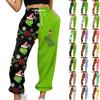 Women's Casual Fashion Christmas Printed Casual Sweatpants Elastic Waist Drawstring Pants