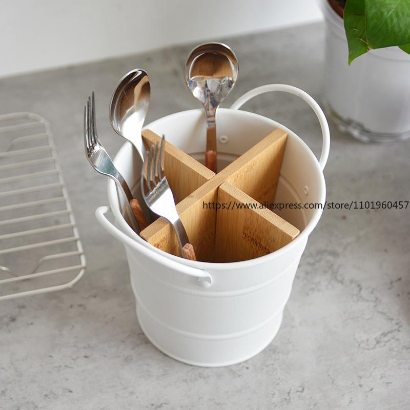 Household Multi-Functional Plastic Chopstick Cage Storage Box With Separation And Drainage Kitchen Shelf Chopstick Bucket